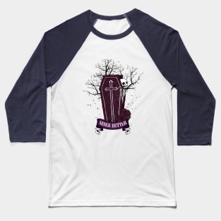 Never Better Skeleton Halloween Baseball T-Shirt